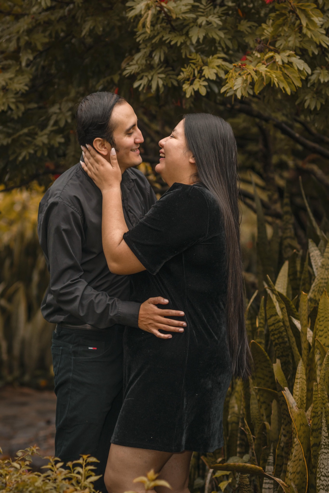 Keily y Leobardo compartiendo una sonrisa